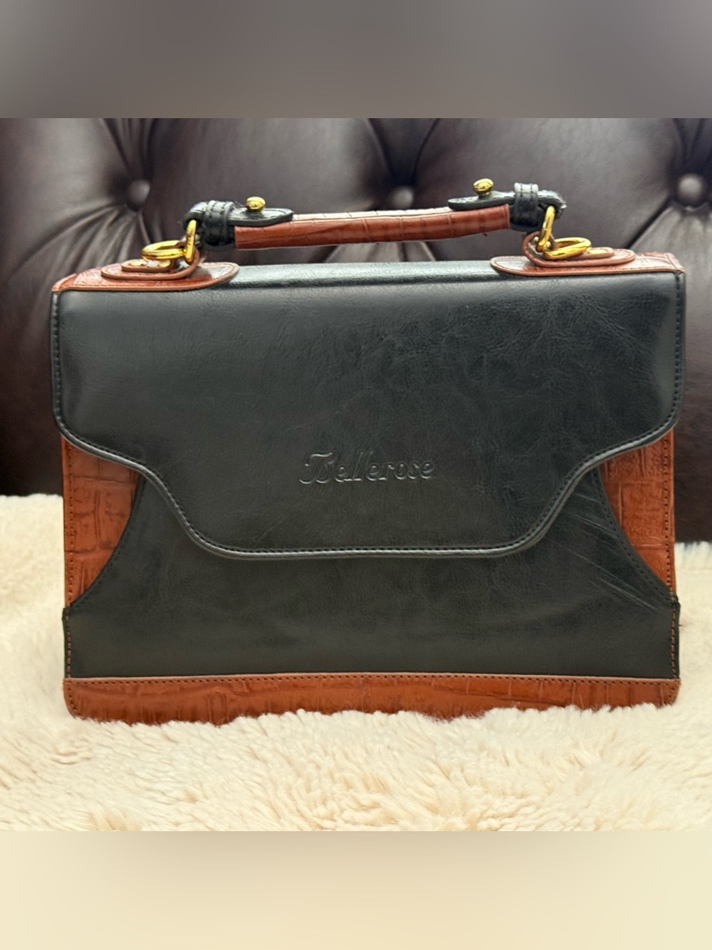 Bellerose Vintage New Condition Leather Bag